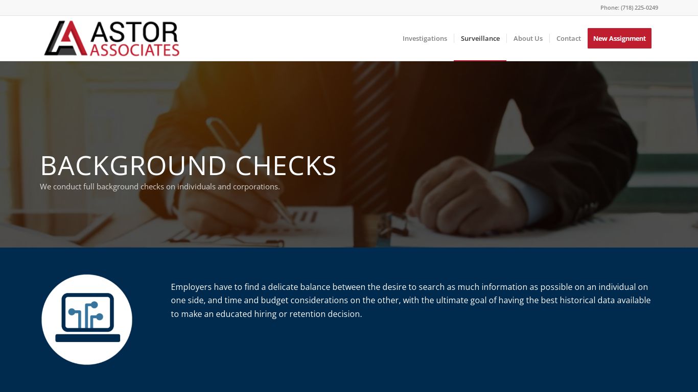 Background Checks – Astor Associates