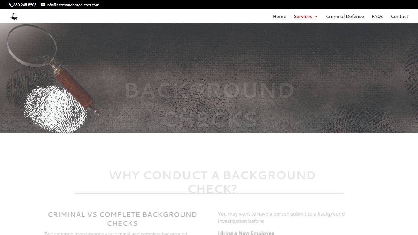 Background Checks Service Lynn Haven FL | D.A. Estes & Associates, Inc